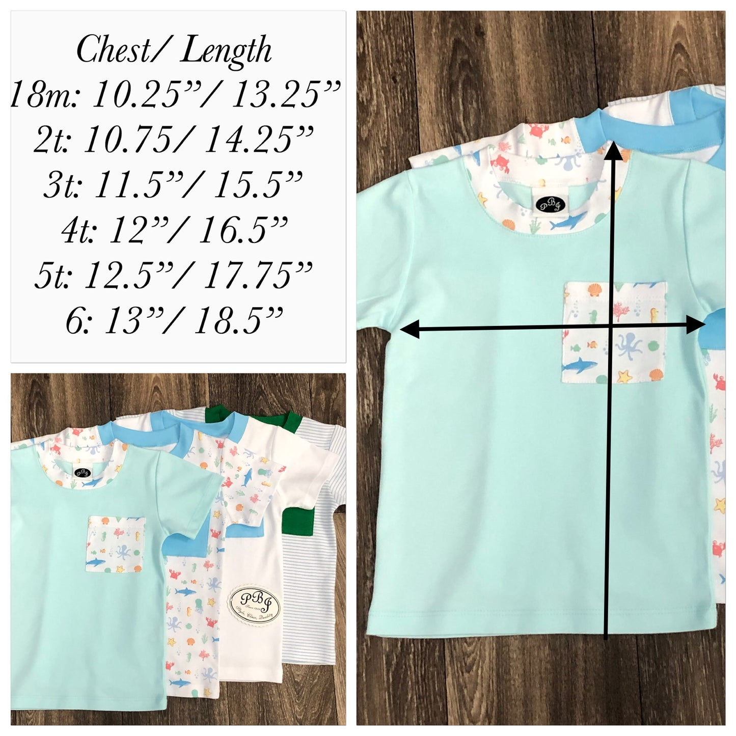 PIMA pocket shirt set White/ Turquoise