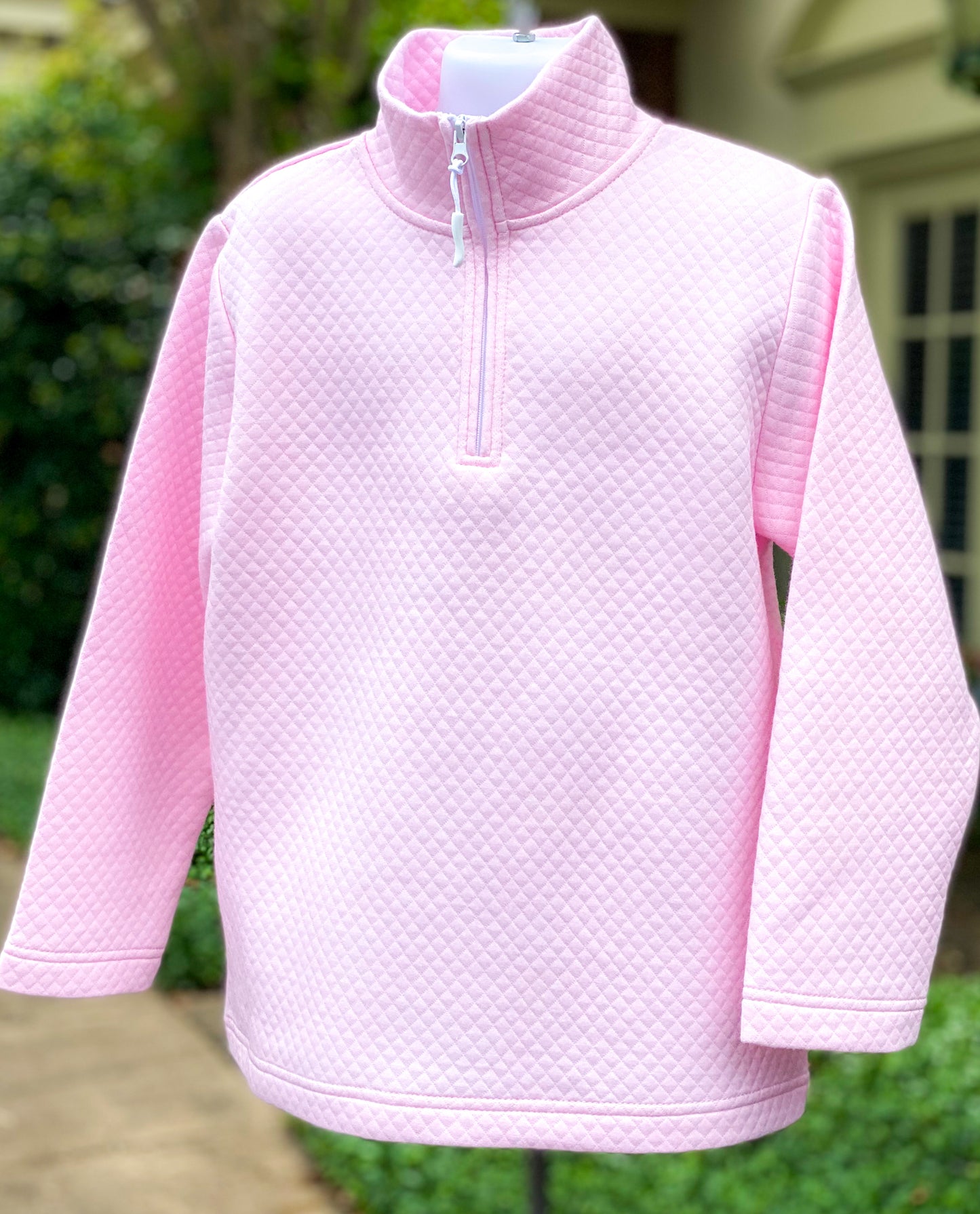 Quilted 1/4 zipped pullover*