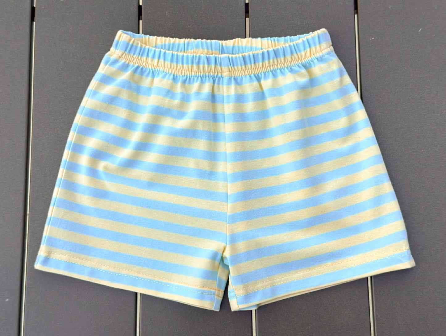 Summer Stripe Plain Shorts