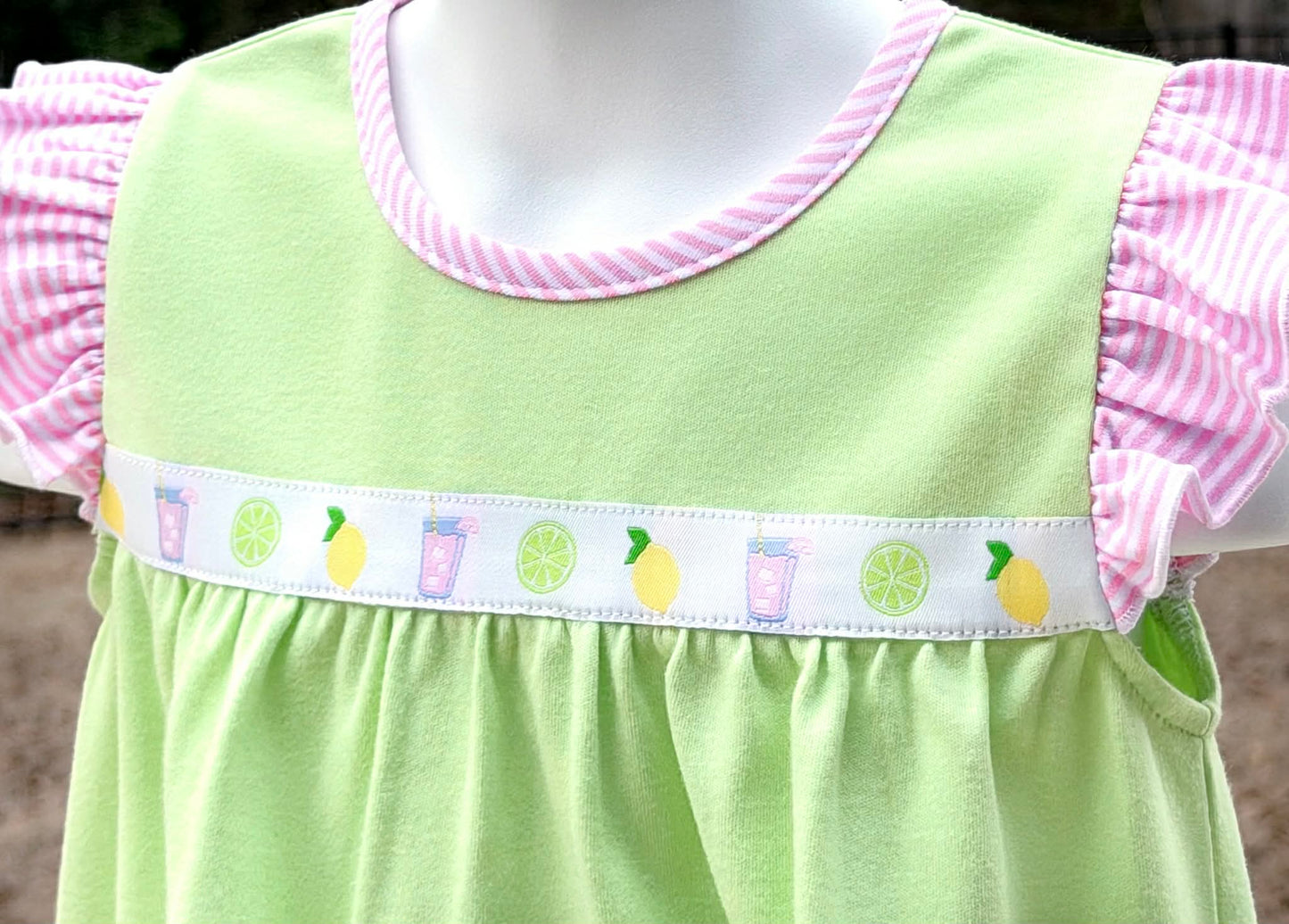 Pink Lemonade ribbon Jenny Top