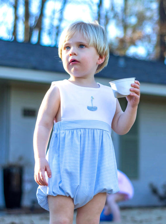 Blue Stripe / white William Bubble