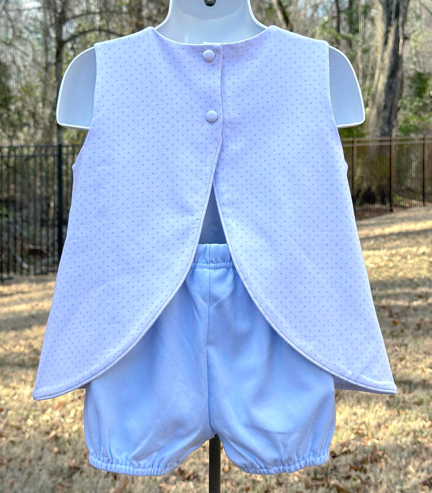 Blue Bitty Rhodes Top - PRE-SALE