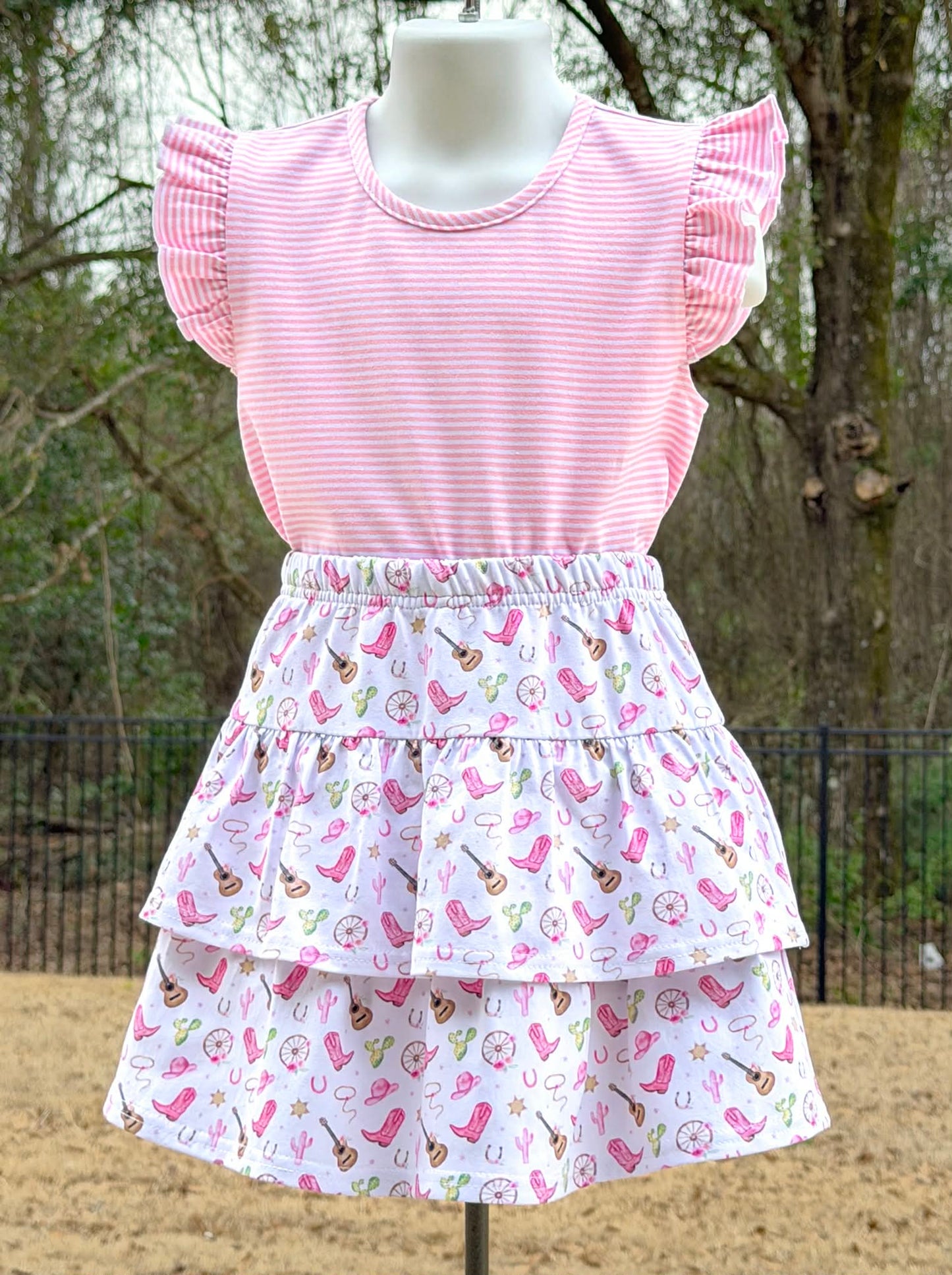 Pink Cowgirl Skort