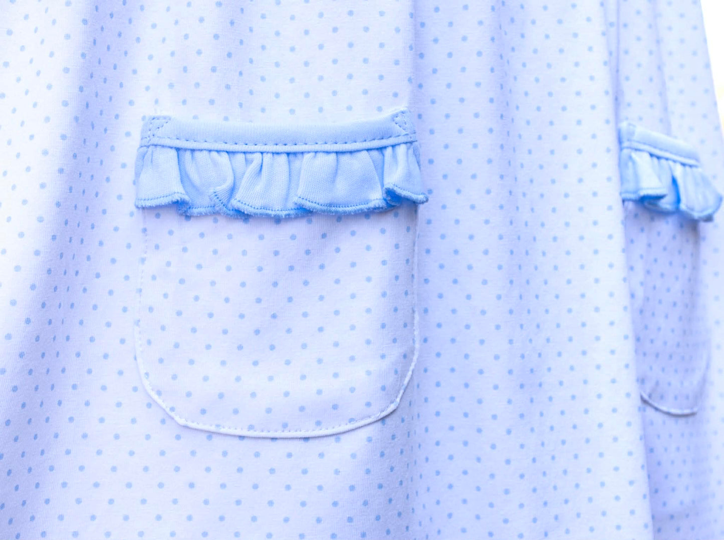 Blue Bitty Dot Lara Dress w/ pockets - PRE-SALE