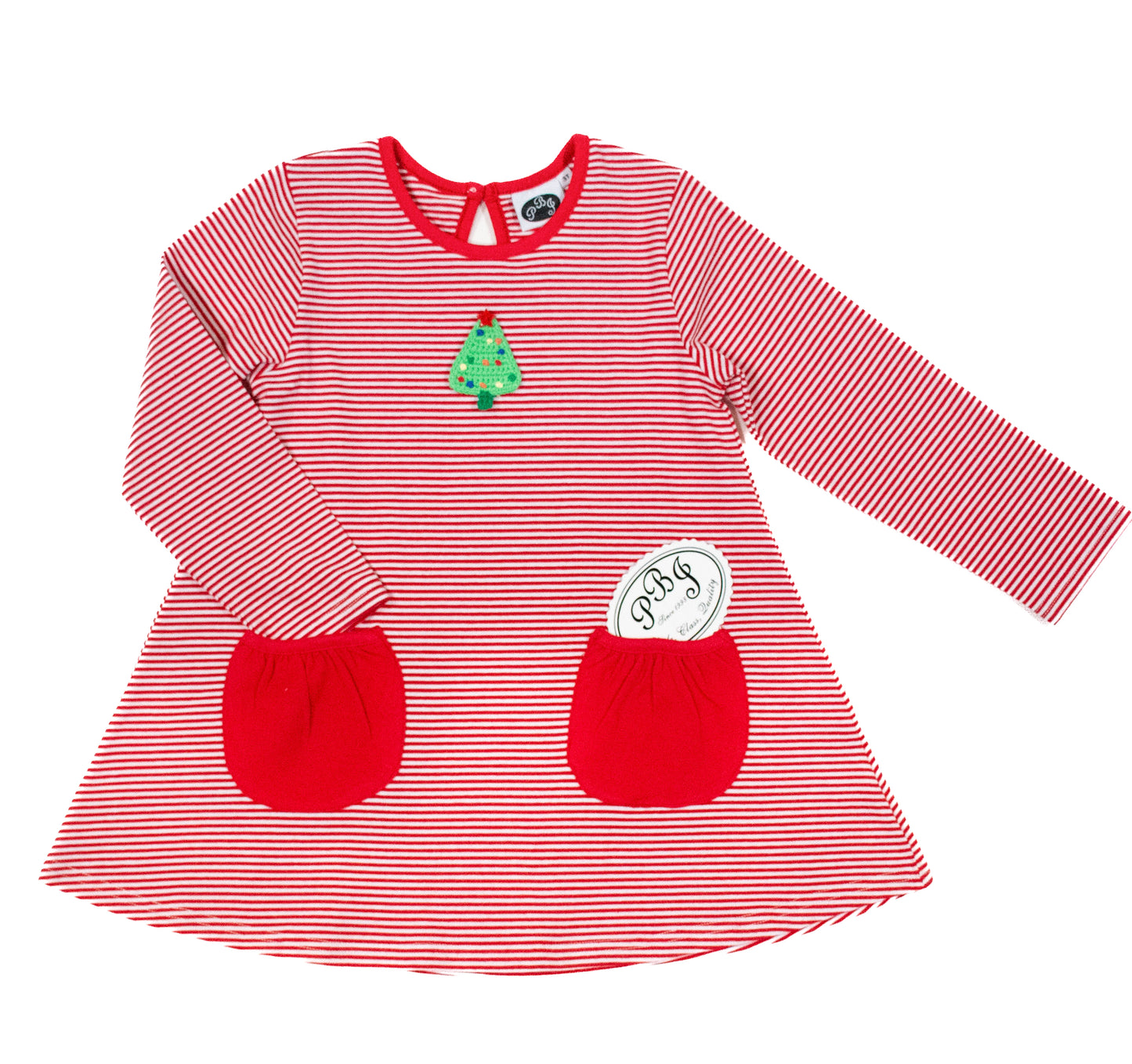 Red stripes Swing tunic w/ pockets - PREORDER*