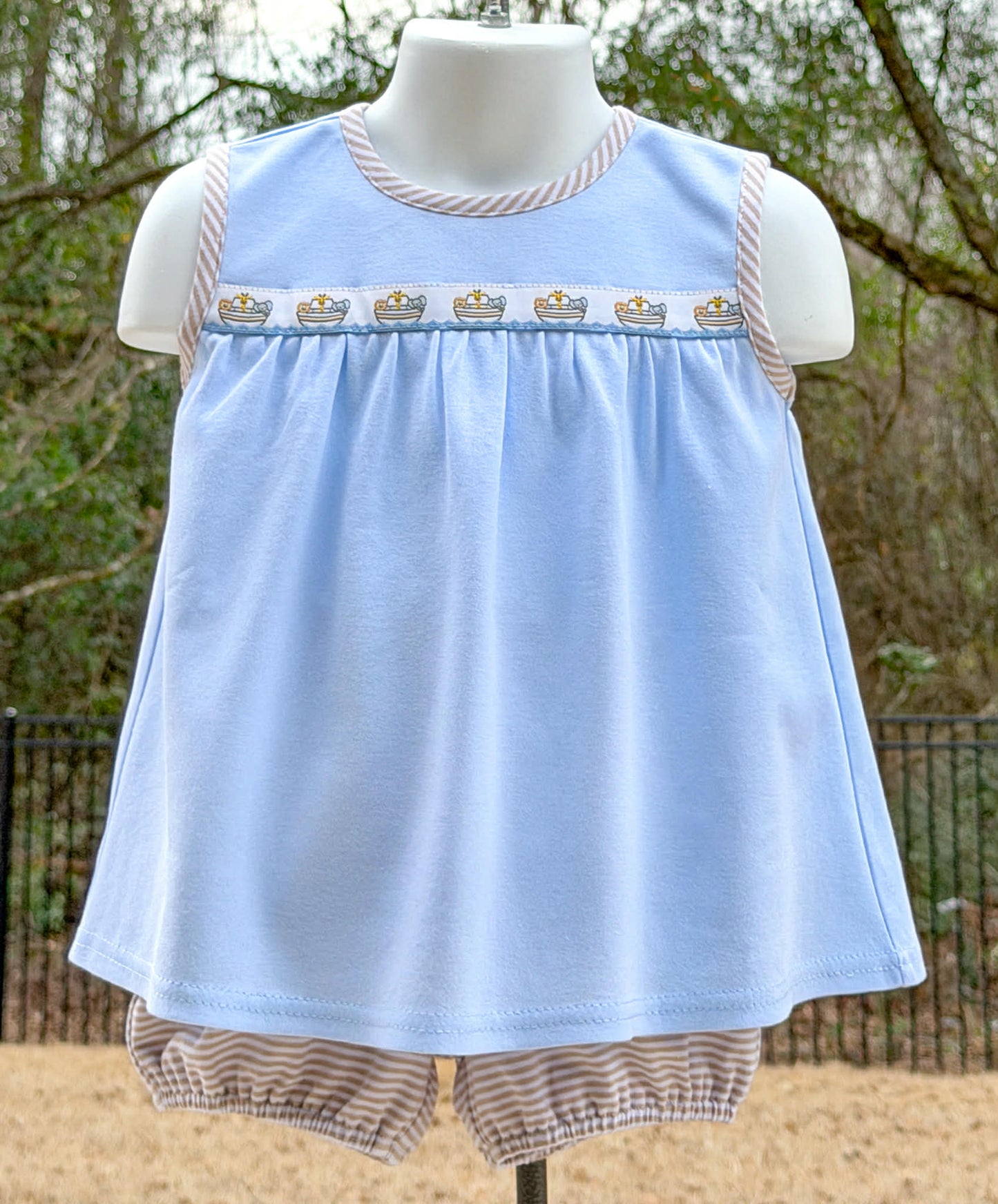 Noah's Ark ribbon sleeveless Noah