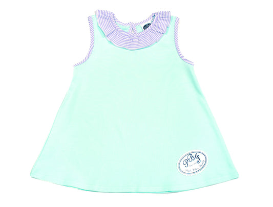 Mint/ Lilac stripe Swing Top