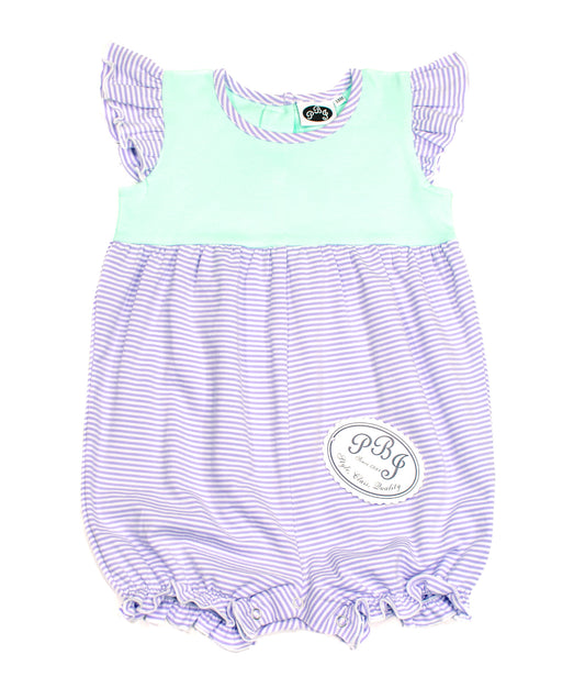 Lilac Stripe/Solid Mint Jenny Bubble