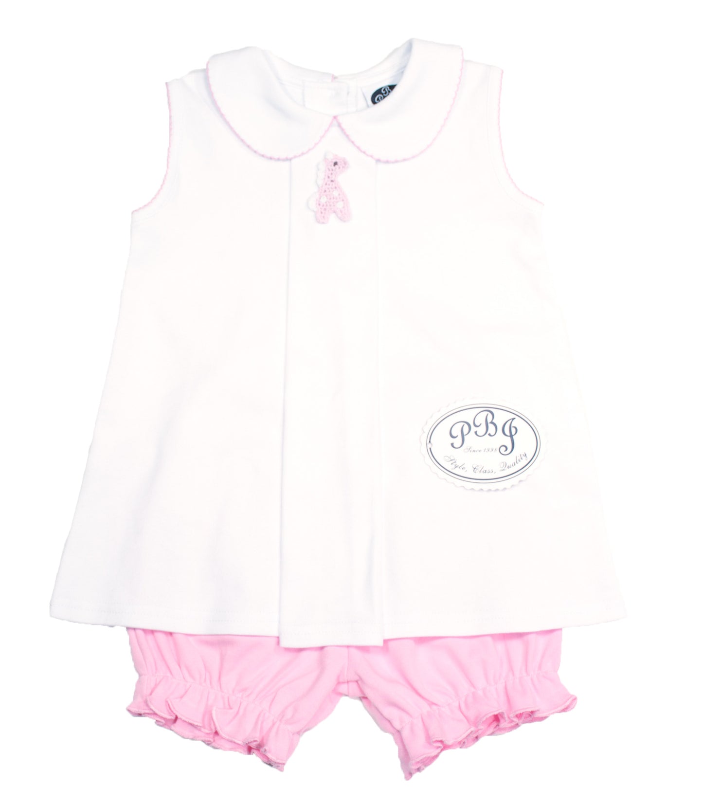 Pink Picot Reverse Pleat Top