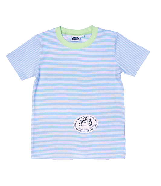 Blue Stripes w/sorbet SS Crewneck