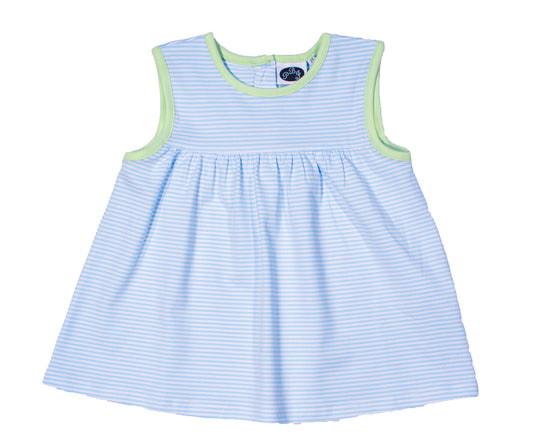 Blue stripes w/ Sorbet Sleeveless Noah top