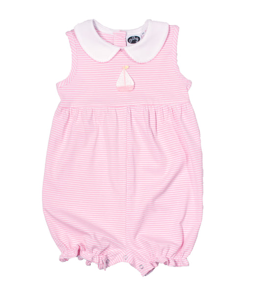 Pink Stripe Sleeveless Clara Bubble