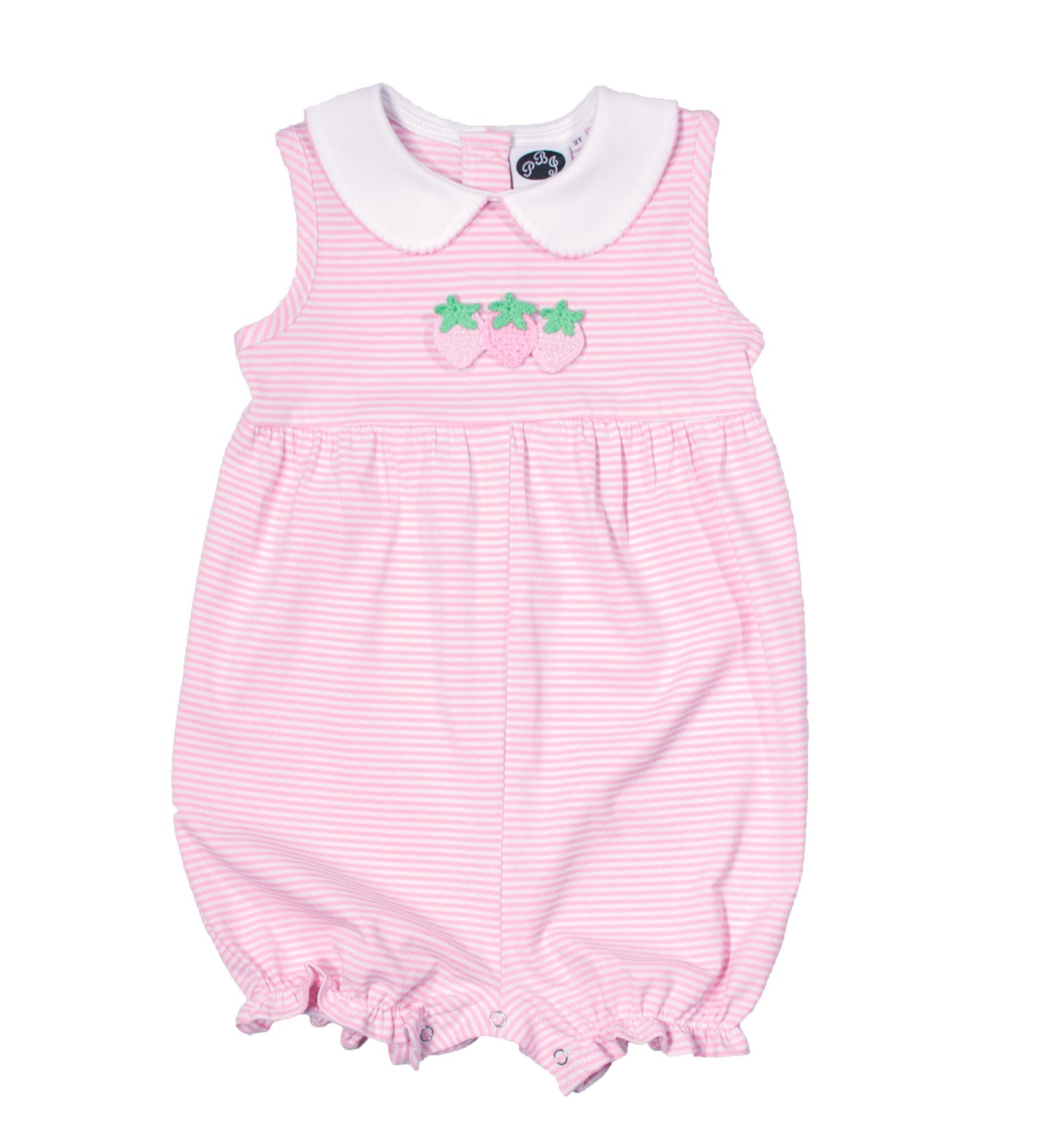 Pink Stripe Sleeveless Clara Bubble