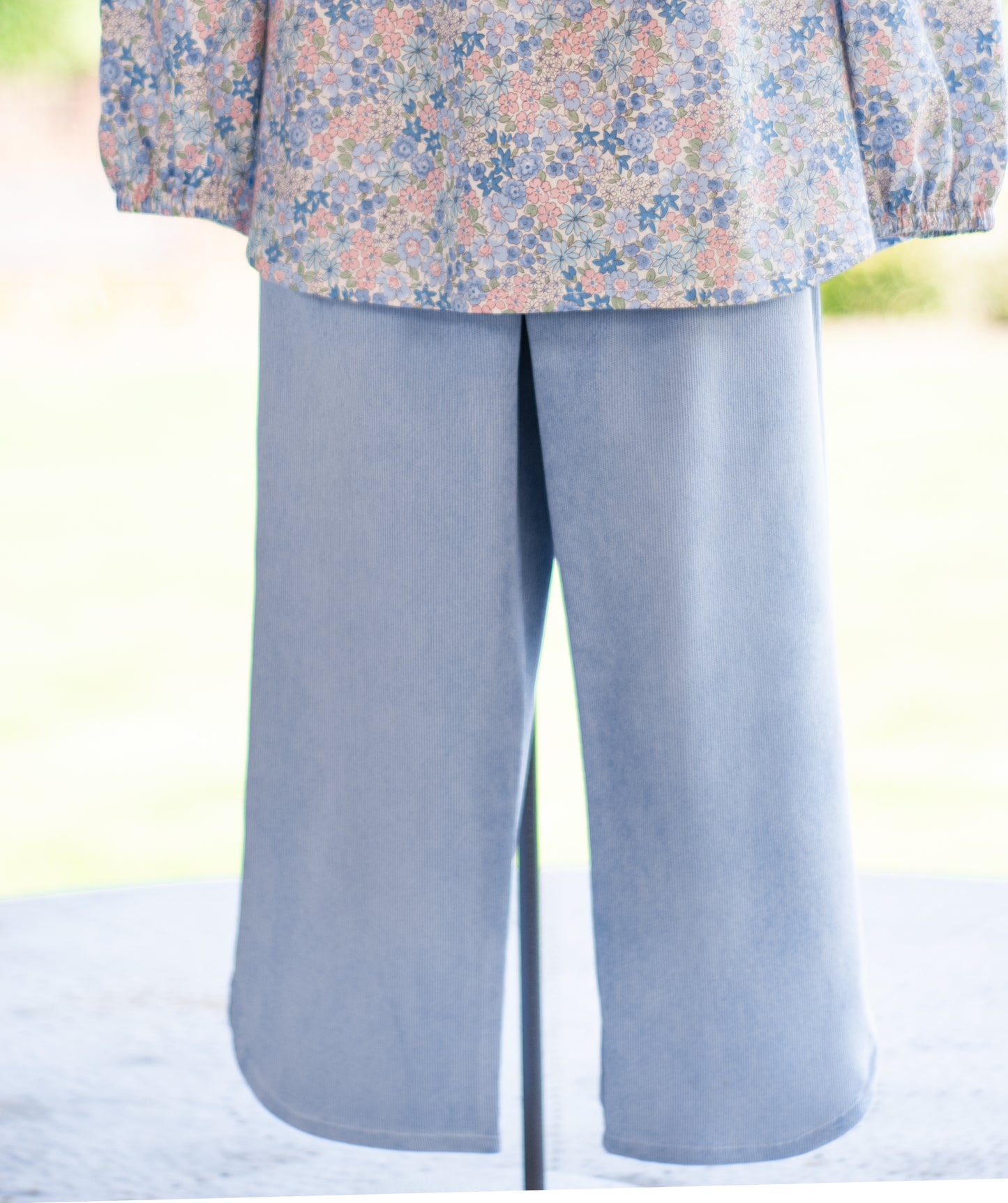 French Blue cord Avery Pants 6Y