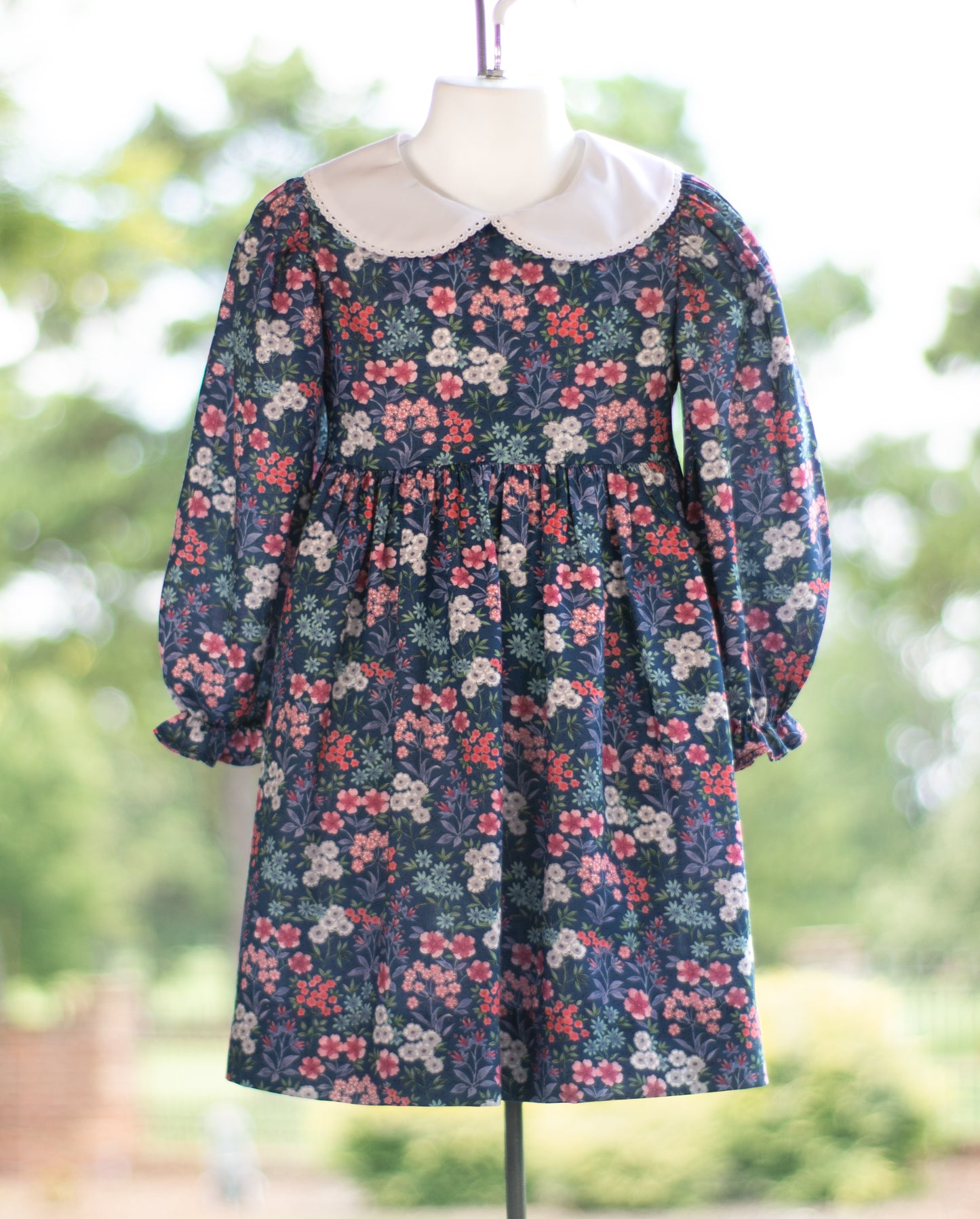 Spanish garden Kate dress w/lace and sash 4T