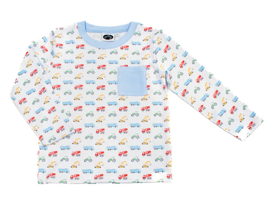Vehicles Pocket shirt w/ blue