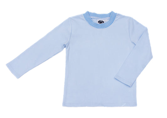 Solid Blue/Cobalt Stripes crewneck
