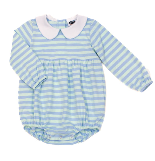 Charlie LS short bubble Seaside stripes