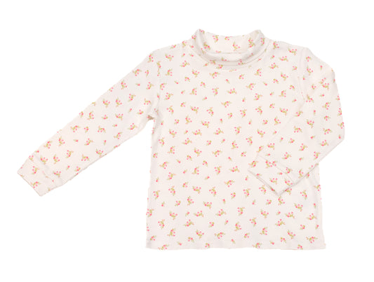 Pink floral Turtleneck