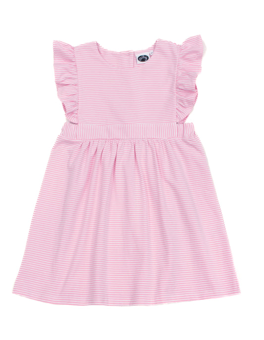Whitney Dress Pink Stripes