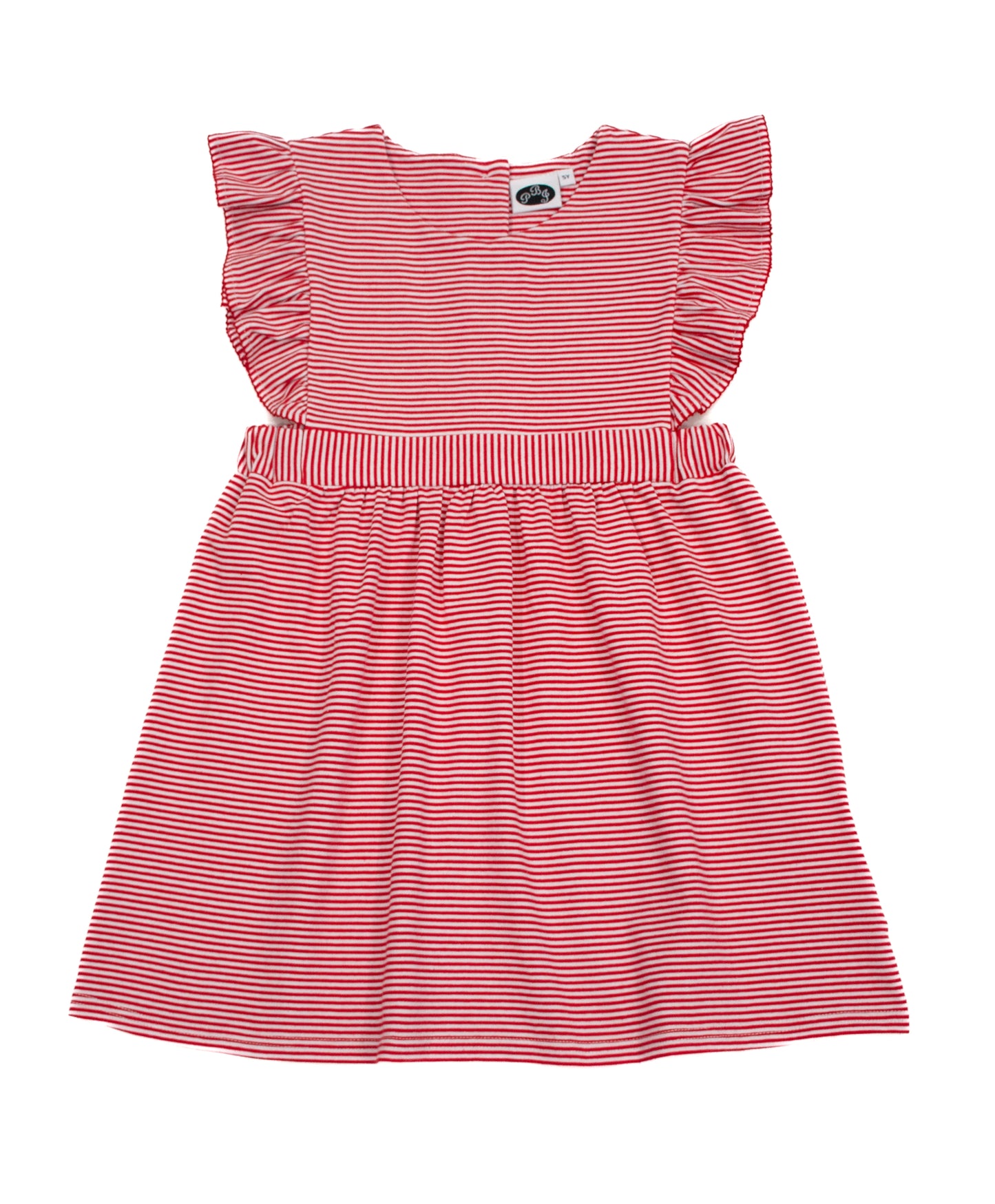 Whitney Dress Red Stripes