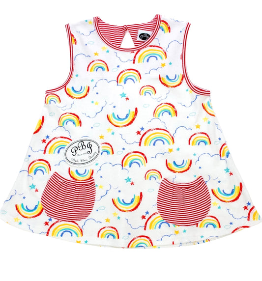 Peppa knit top - Rainbow