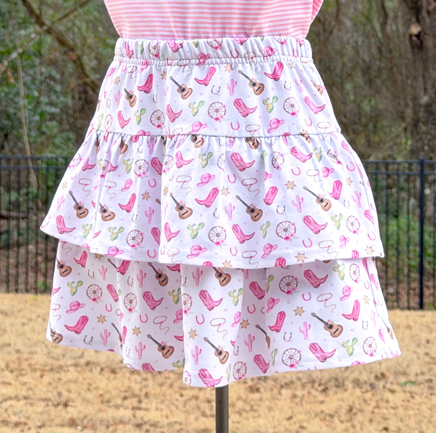 Pink Cowgirl Skort