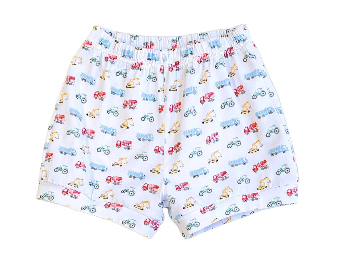 Vehicle Print Banded Shorts