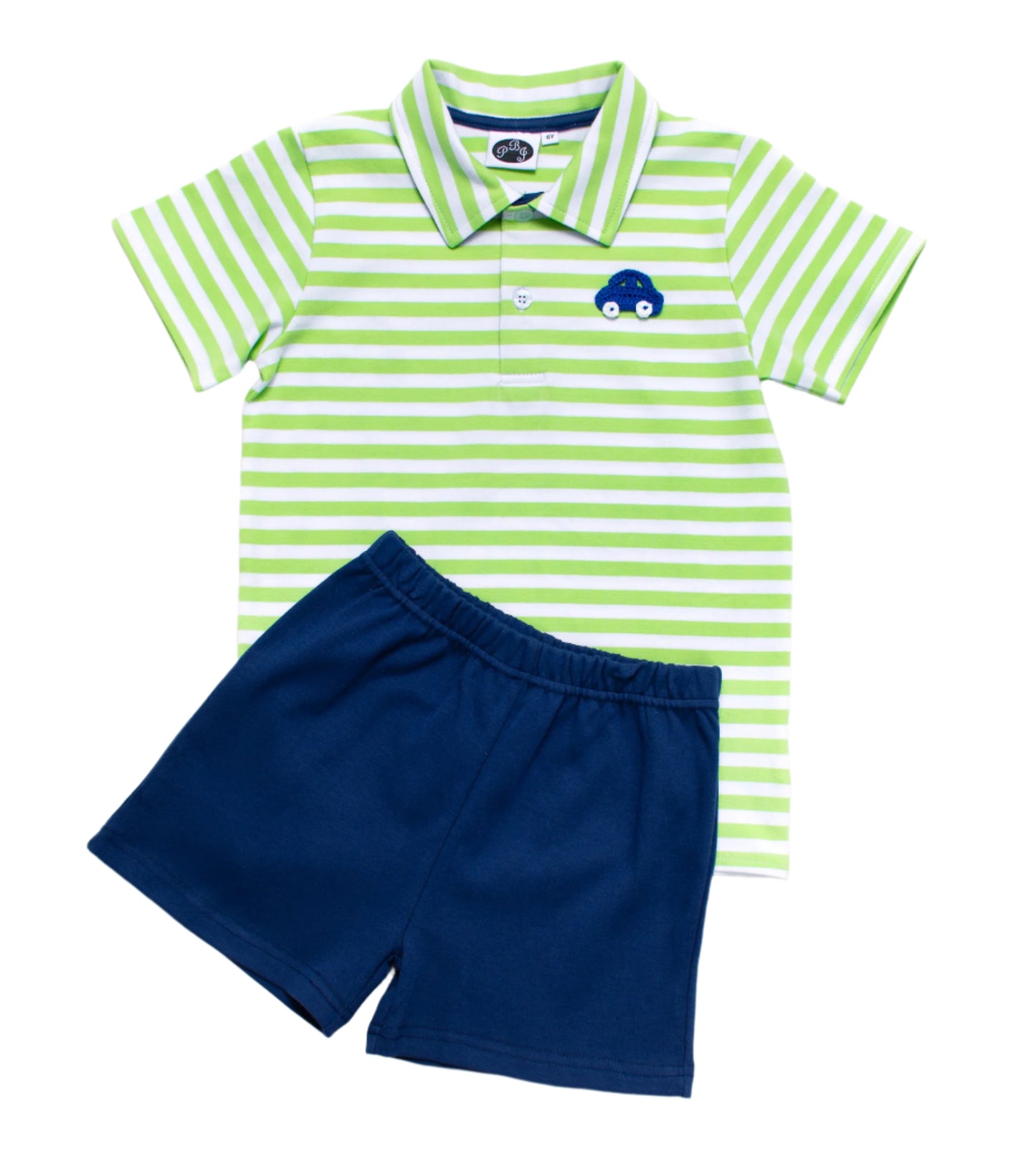 Sorbet Stripes w/ Navy Polo