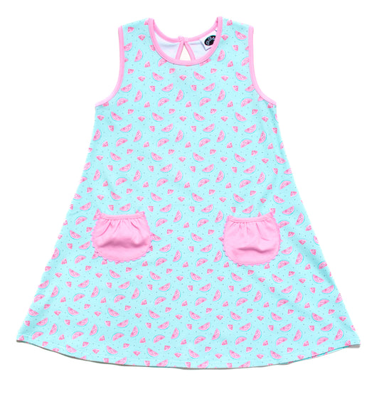 Watermelon Dress w/ Pockets