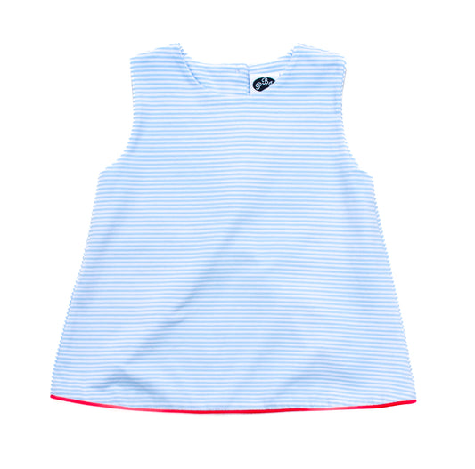 Blue Stripes Rhodes Top