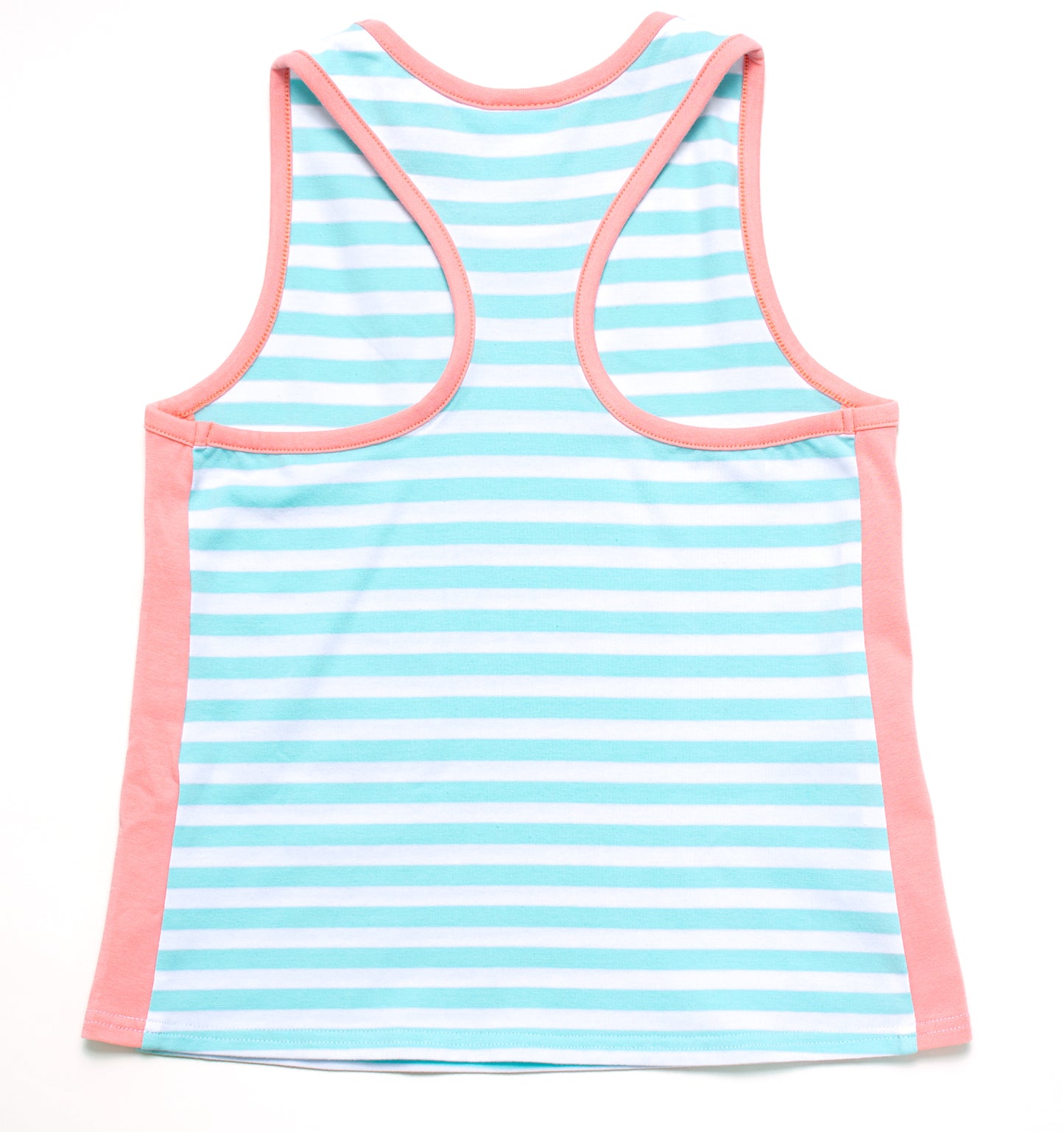 Aqua Stripe Racerback Top