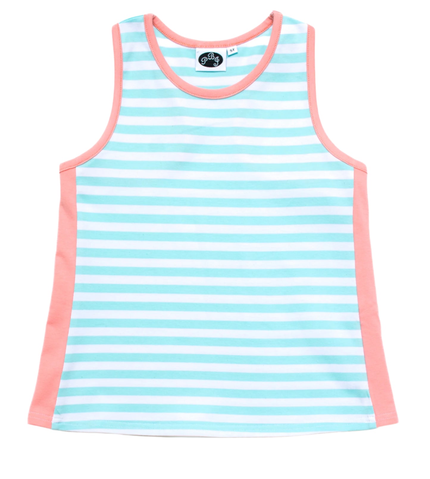 Aqua Stripe Racerback Top