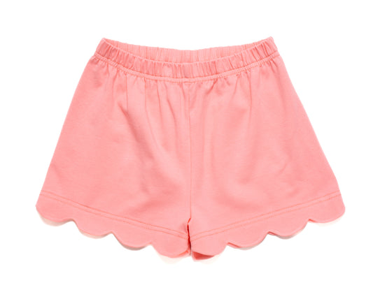 Coral Scalloped Shorts