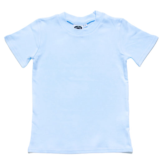 Solid Blue SS crewneck