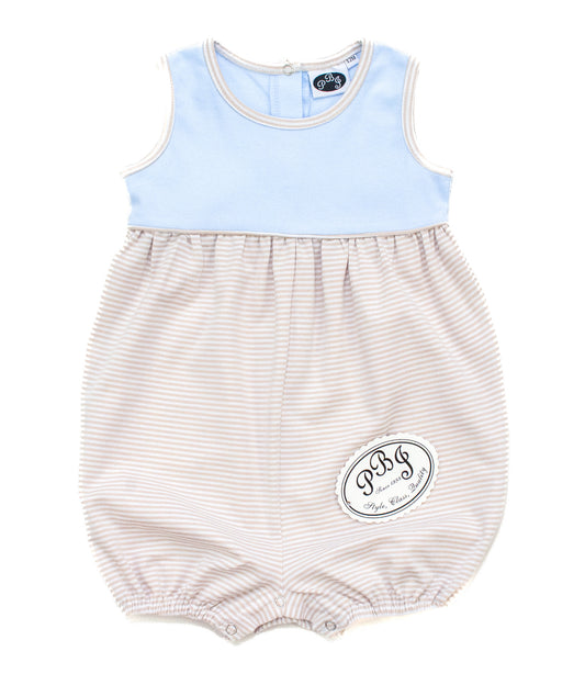 Blue/ Tan stripes Noah bubble