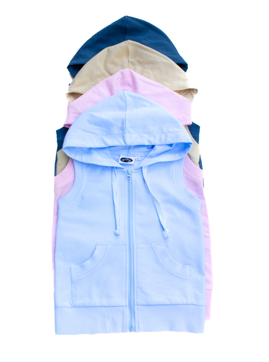 French Terry Hoodie Vest - PREORDER