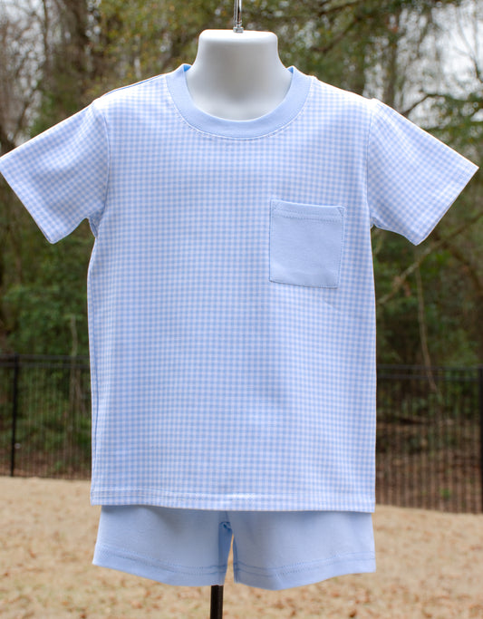 Blue Check Pocket Shirt - PRE-SALE