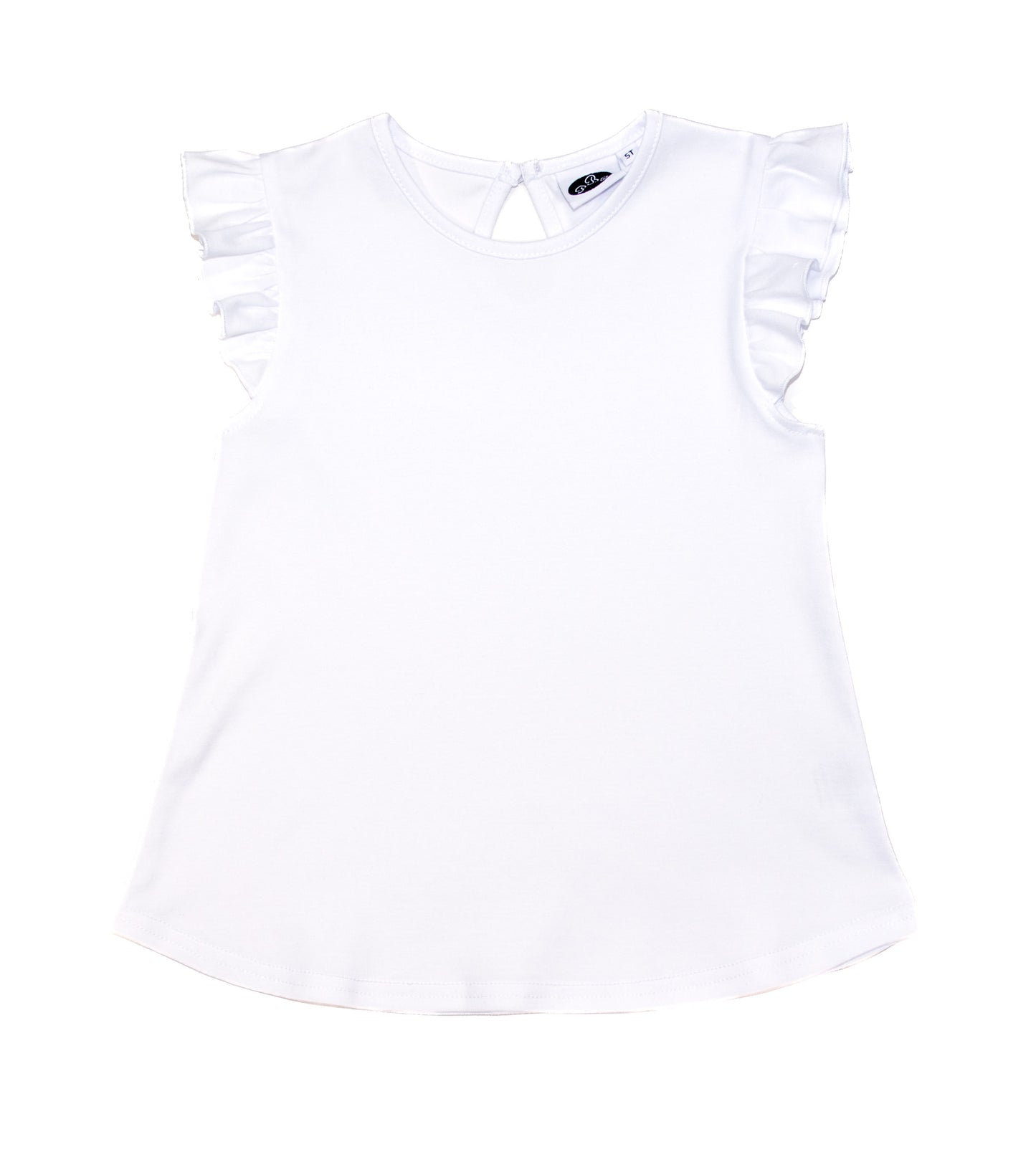 White Flutter Tee