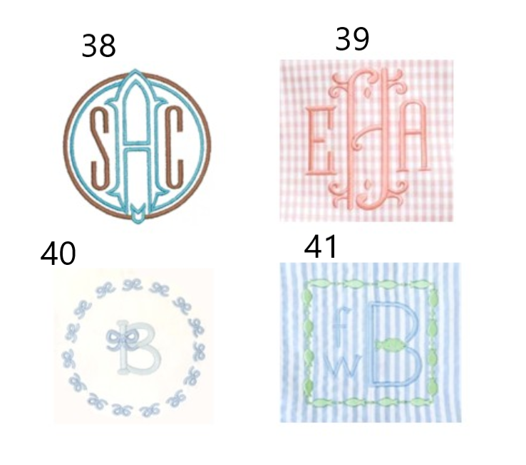 Monogramming designs