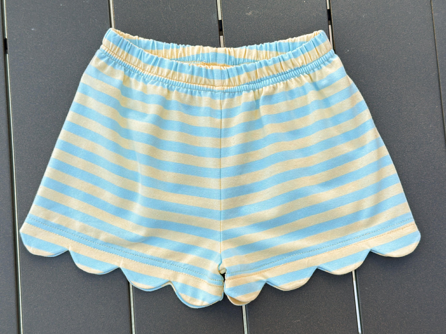 Summer Stripe Scalloped shorts