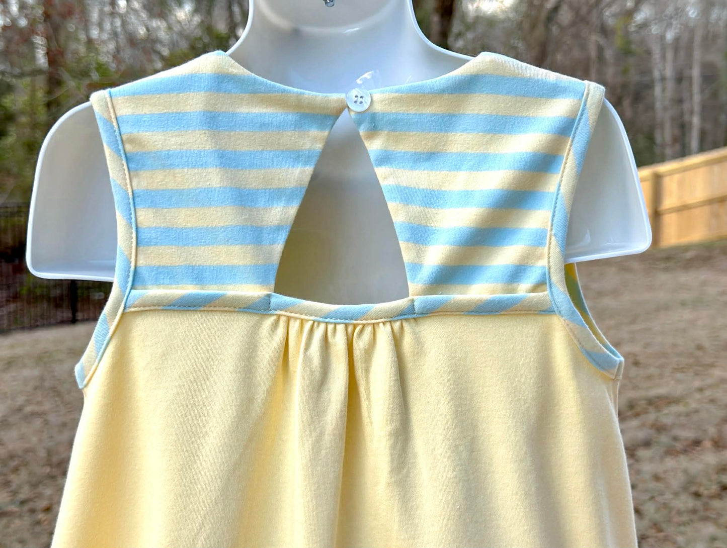 Yellow/ Summer Stripe Peppa Top