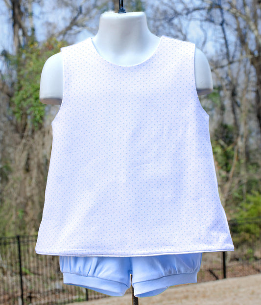Blue Bitty Rhodes Top - PRE-SALE