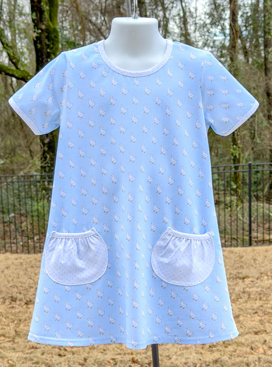 Blue Duck Swing Dress w/ Pockets - PRE-SALE