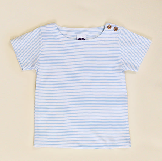 PIMA boatneck shirt blue