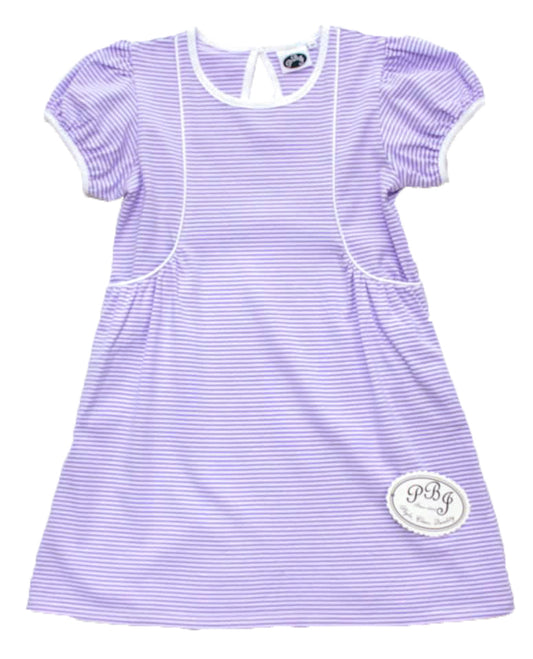 Mary Jane Lilac Stripe dress