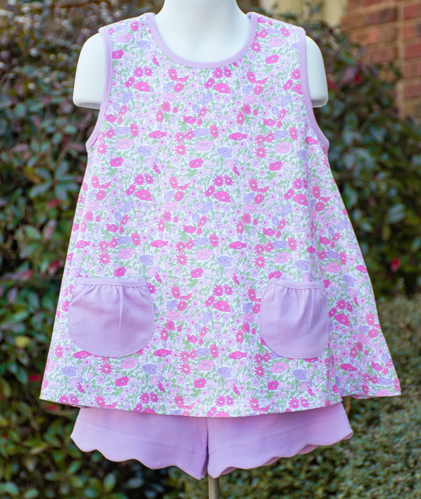 Lilac floral Peppa Top