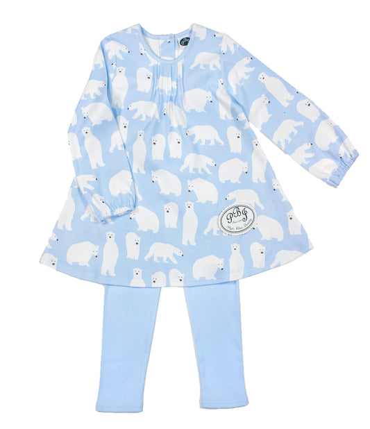 Polar Bear Pintucked tunic