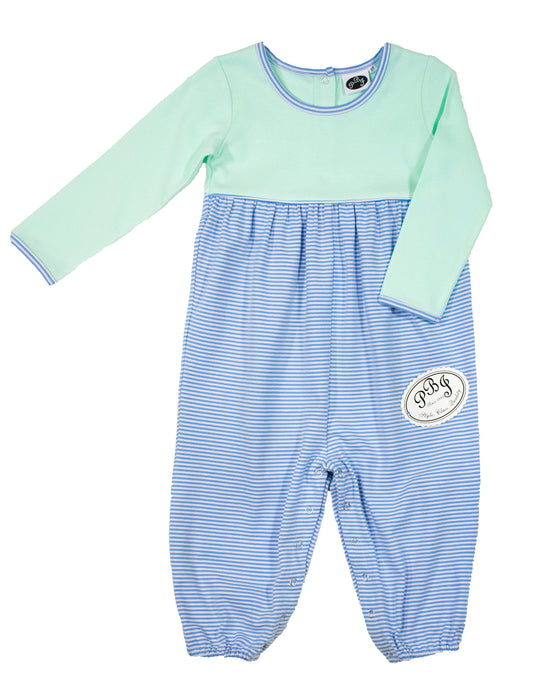 Mint/ cobalt stripes Noah bubble