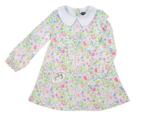 Multi Floral Apron Dress